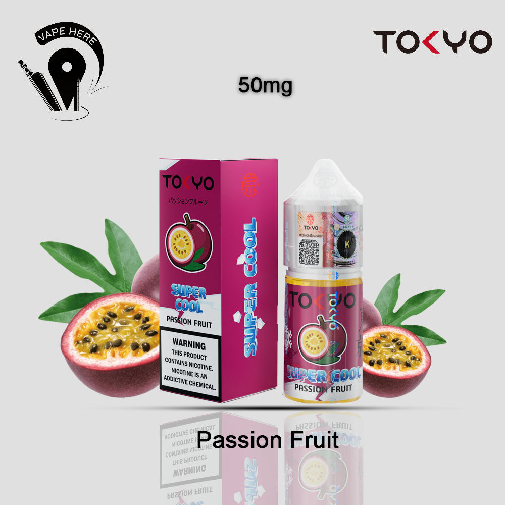 TOKYO SUPER COOL SALTNIC 30ML Passion Fruit 50mg UAE Dubai