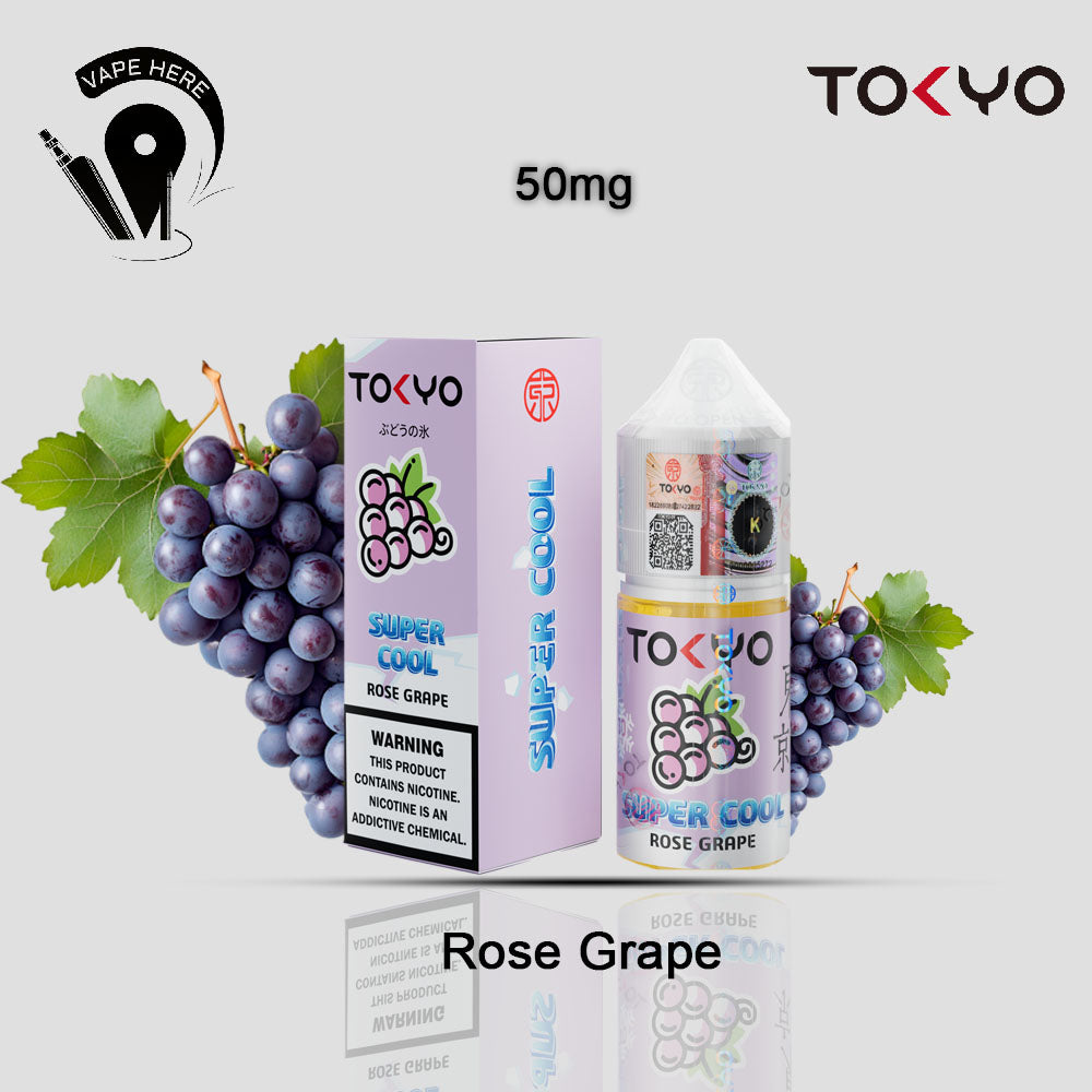 TOKYO SUPER COOL SALTNIC 30ML Rose Grape 50mg UAE Ras Al Khaimah