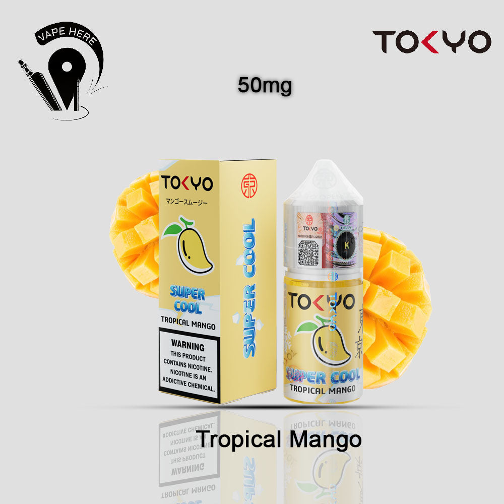 TOKYO SUPER COOL SALTNIC 30ML Tropical Mango 50mg UAE Abu Dhabi