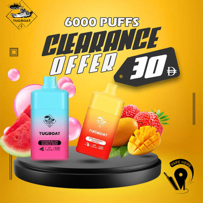 TUGBOAT - BOX Disposable Vape Device (6000 Puffs)
UAE ABU DHABI