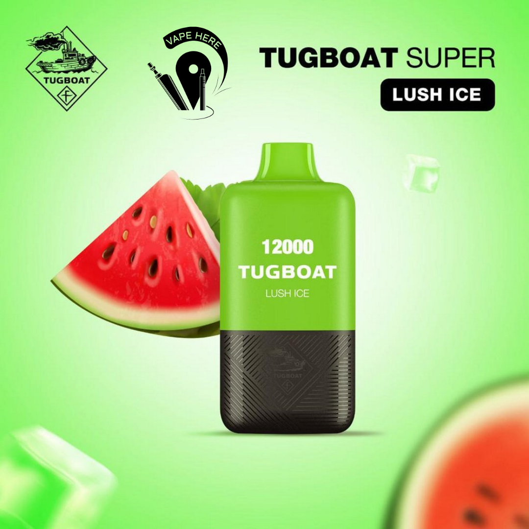 TUGBOAT SUPER 12000 PUFFS DISPOSABLE VAPE Lush Ice UAE Abu Dhabi