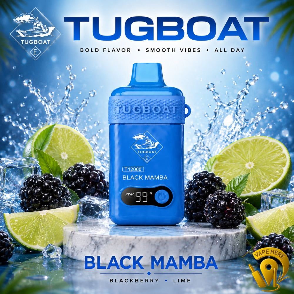 TUGBOAT T12000 DISPOSABLE VAPE 12000 PUFFS Ajman, Dubai
