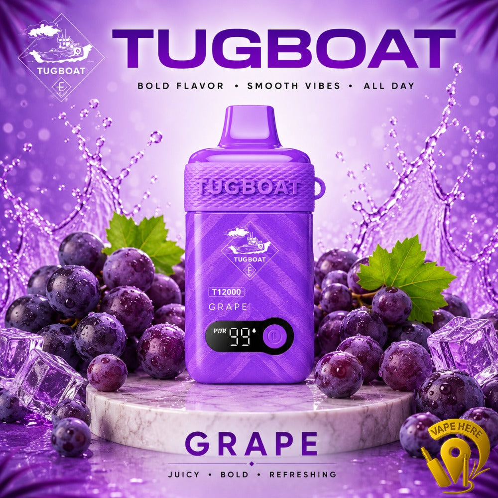 TUGBOAT T12000 DISPOSABLE VAPE 12000 PUFFS Abu Dhabi, UAE

