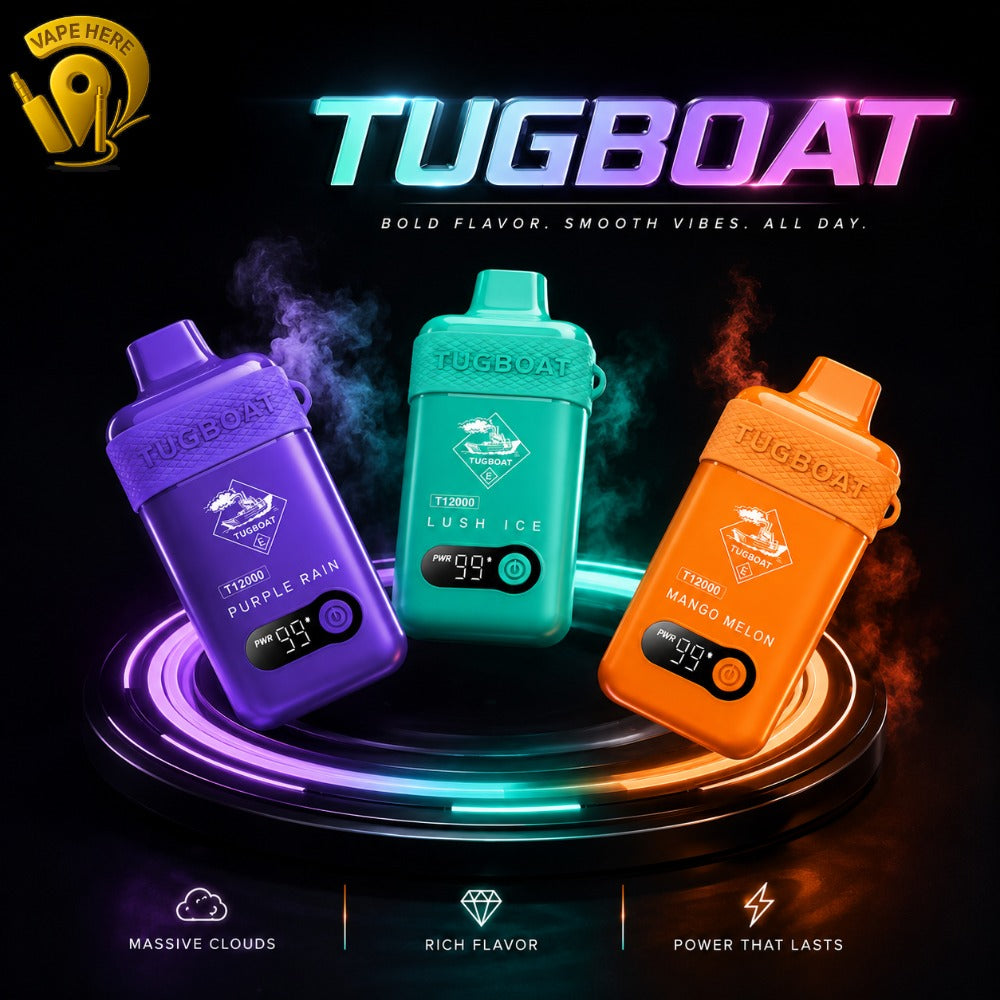 TUGBOAT T12000 DISPOSABLE VAPE 12000 PUFFS Ajman, Dubai
