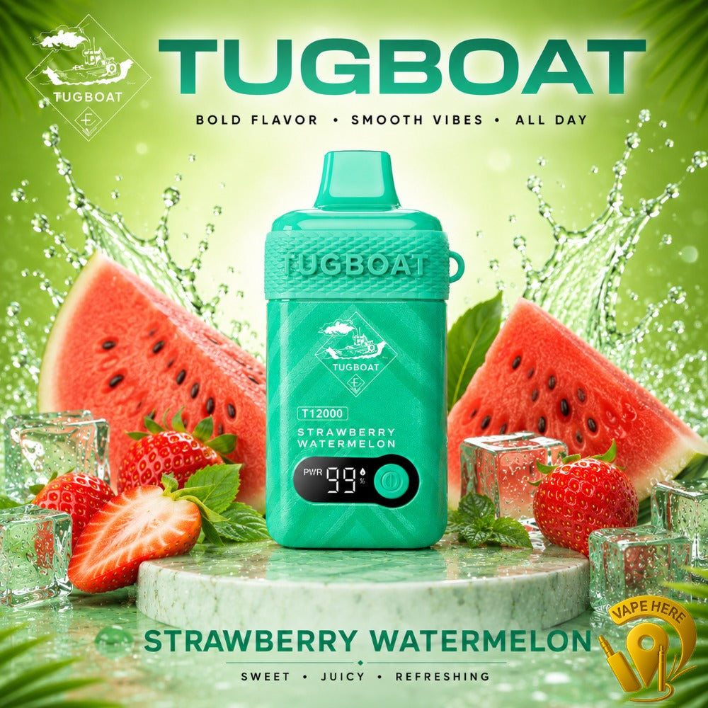 TUGBOAT T12000 DISPOSABLE VAPE 12000 PUFFS Fujairah, UAE
