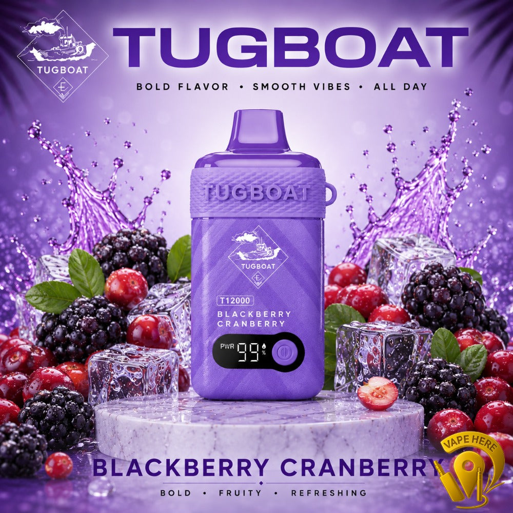 TUGBOAT T12000 DISPOSABLE VAPE 12000 PUFFS Ajman, Dubai
