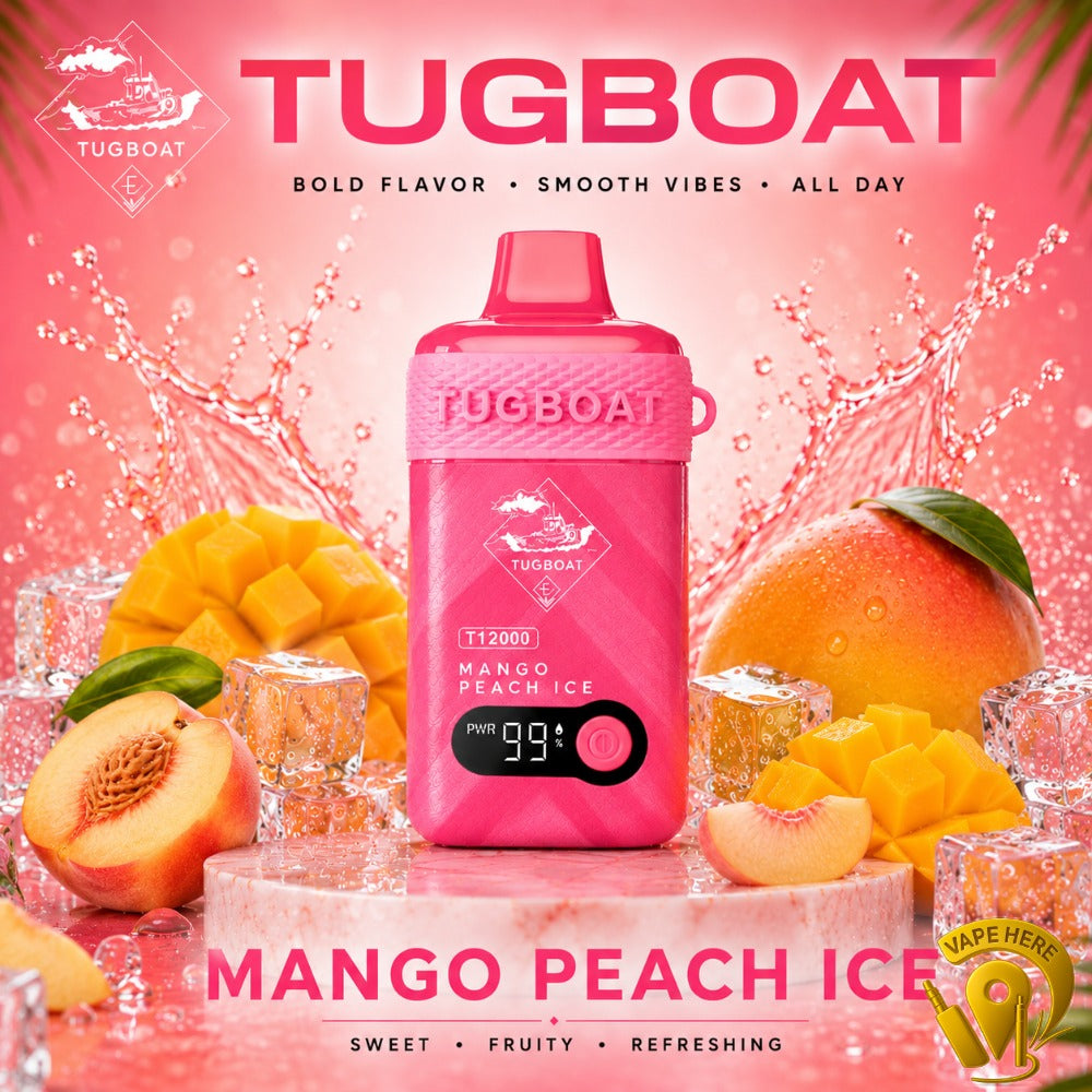 TUGBOAT T12000 DISPOSABLE VAPE 12000 PUFFS Ajman, Dubai
