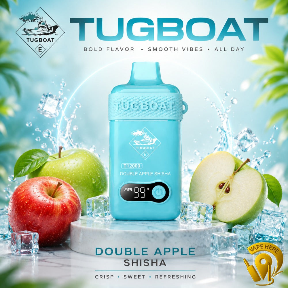 TUGBOAT T12000 DISPOSABLE VAPE 12000 PUFFS Ajman, Dubai
