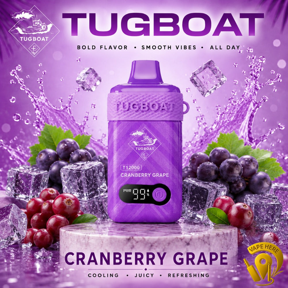 TUGBOAT T12000 DISPOSABLE VAPE 12000 PUFFS Sharjah, UAE
