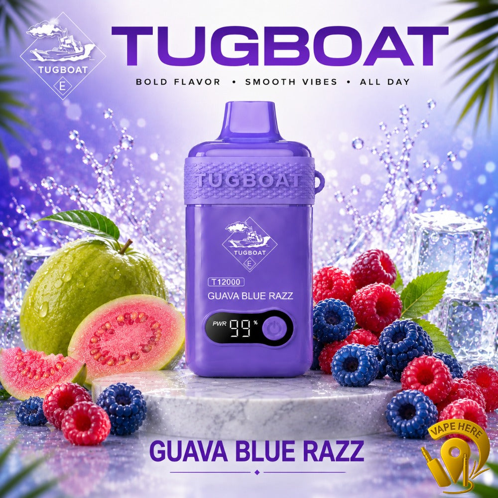 TUGBOAT T12000 DISPOSABLE VAPE 12000 PUFFS Ajman, Dubai
