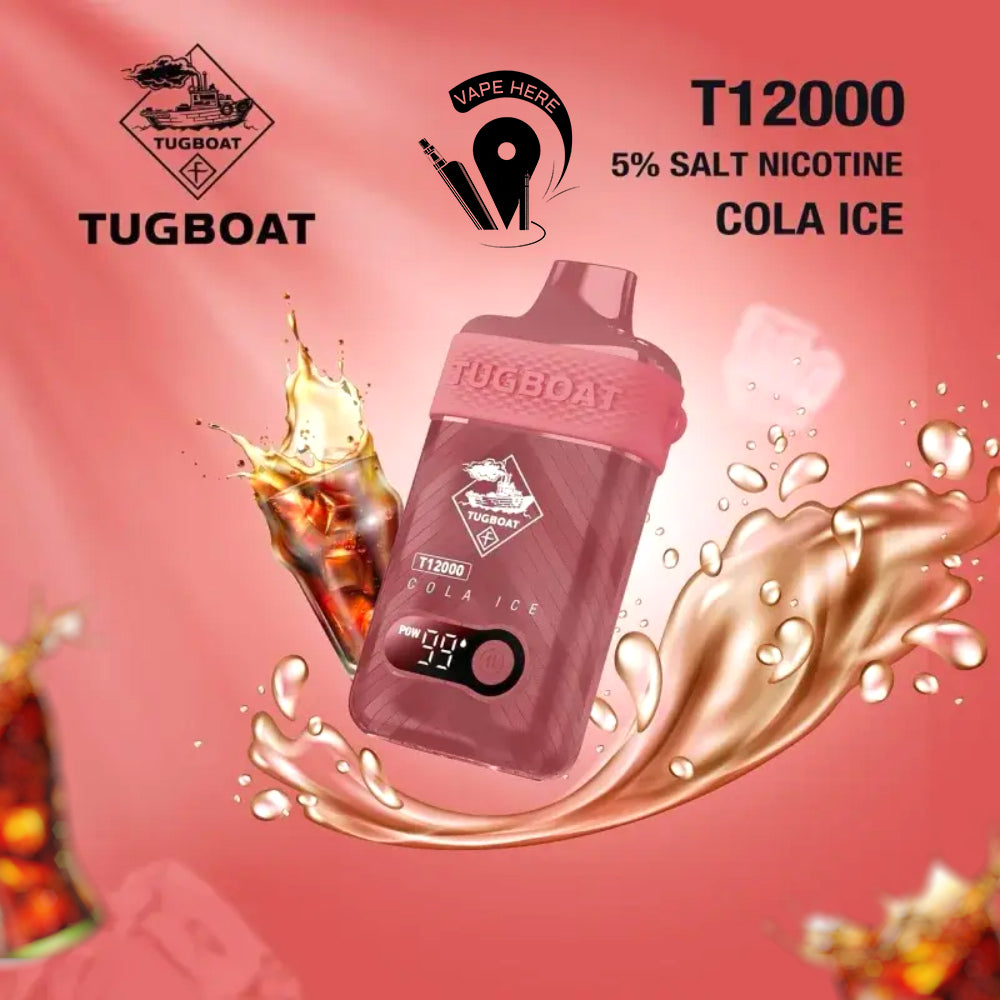 TUGBOAT T12000 DISPOSABLE VAPE 12000 PUFFS Cola Ice UAE Abu Dhabi