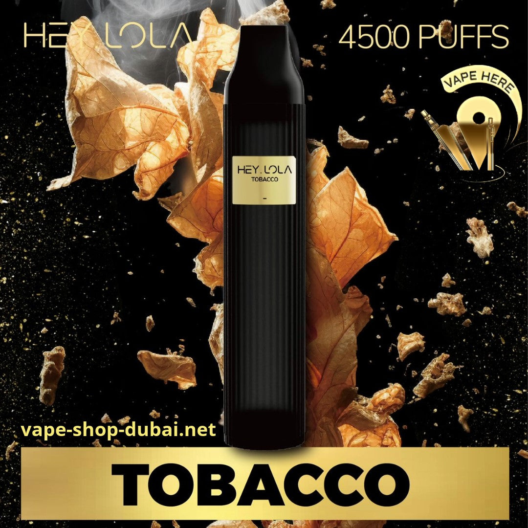 HEY LOLA 4500 PUFFS Tobacco DISPOSABLE VAPE UAE Ajman