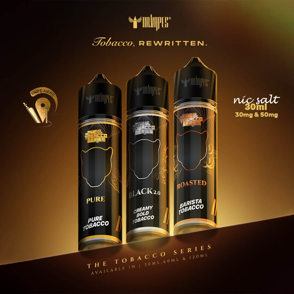 Tobacco Series From Dr Vapes 30ml SaltNic UAE Abu Dhabi