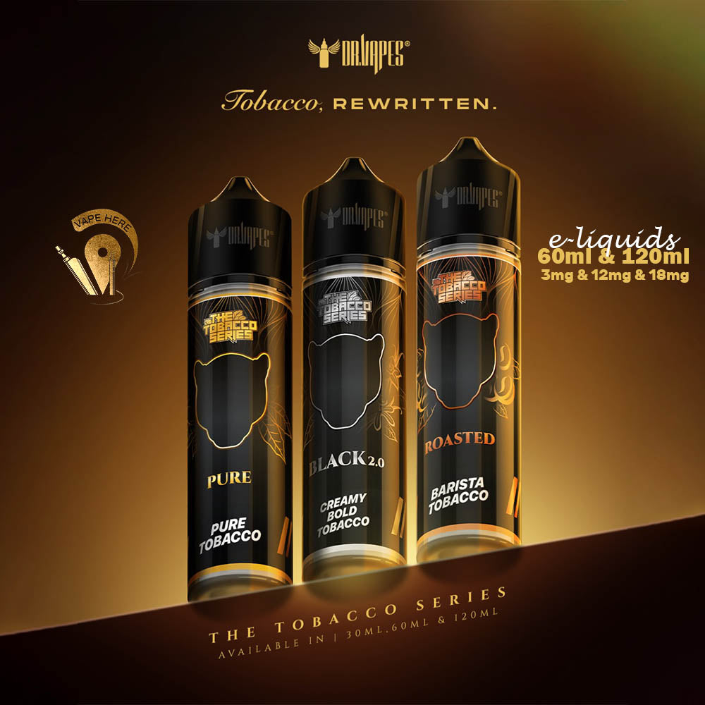 Tobacco Series From Dr Vapes 60ml & 120ml E-Liquid UAE Abu Dhabi