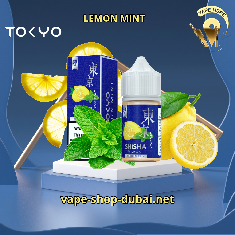 TOKYO SILVER SALTNIC 30ML - SHISHA SERIES Lemon Mint Al Ain