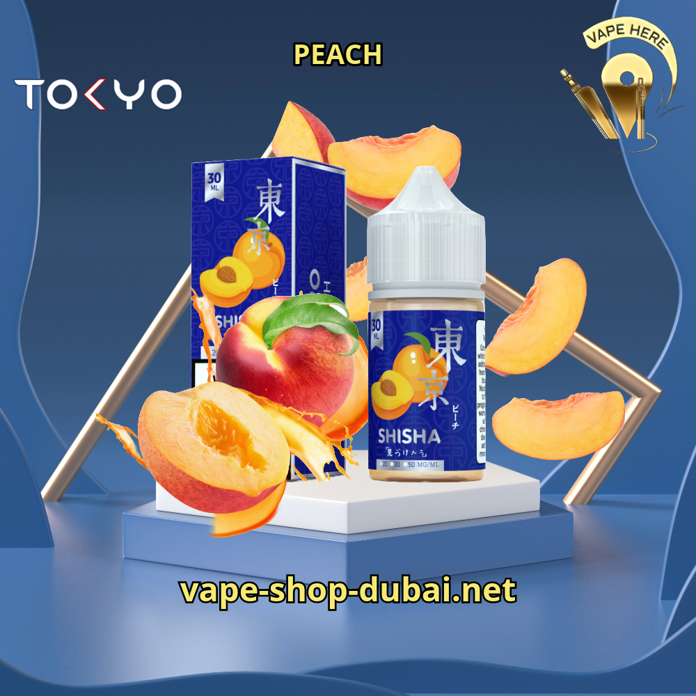 TOKYO SILVER SALTNIC 30ML - SHISHA SERIES Peach Fujairah