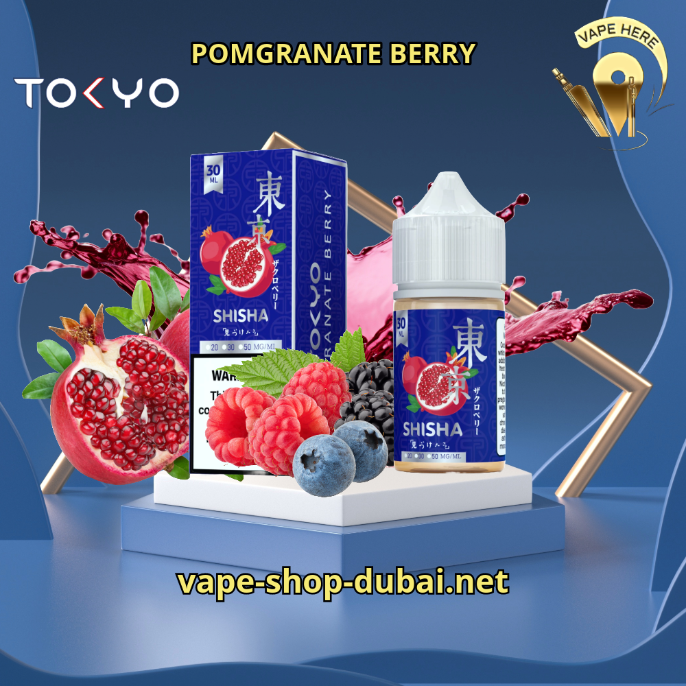 TOKYO SILVER SALTNIC 30ML - SHISHA SERIES Pomgranate Berry Ajman