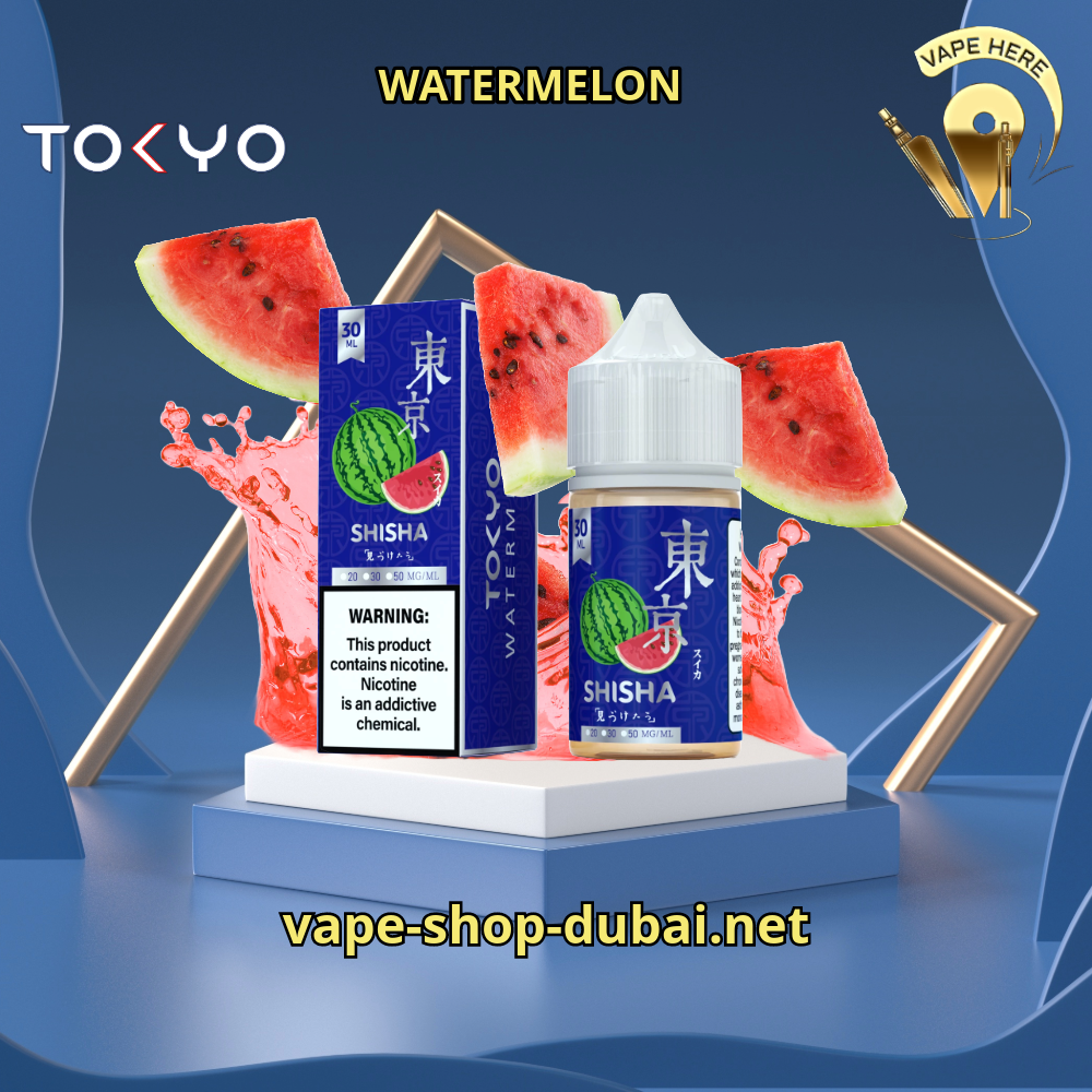 TOKYO SILVER SALTNIC 30ML - SHISHA SERIES Watermelon Sharjah