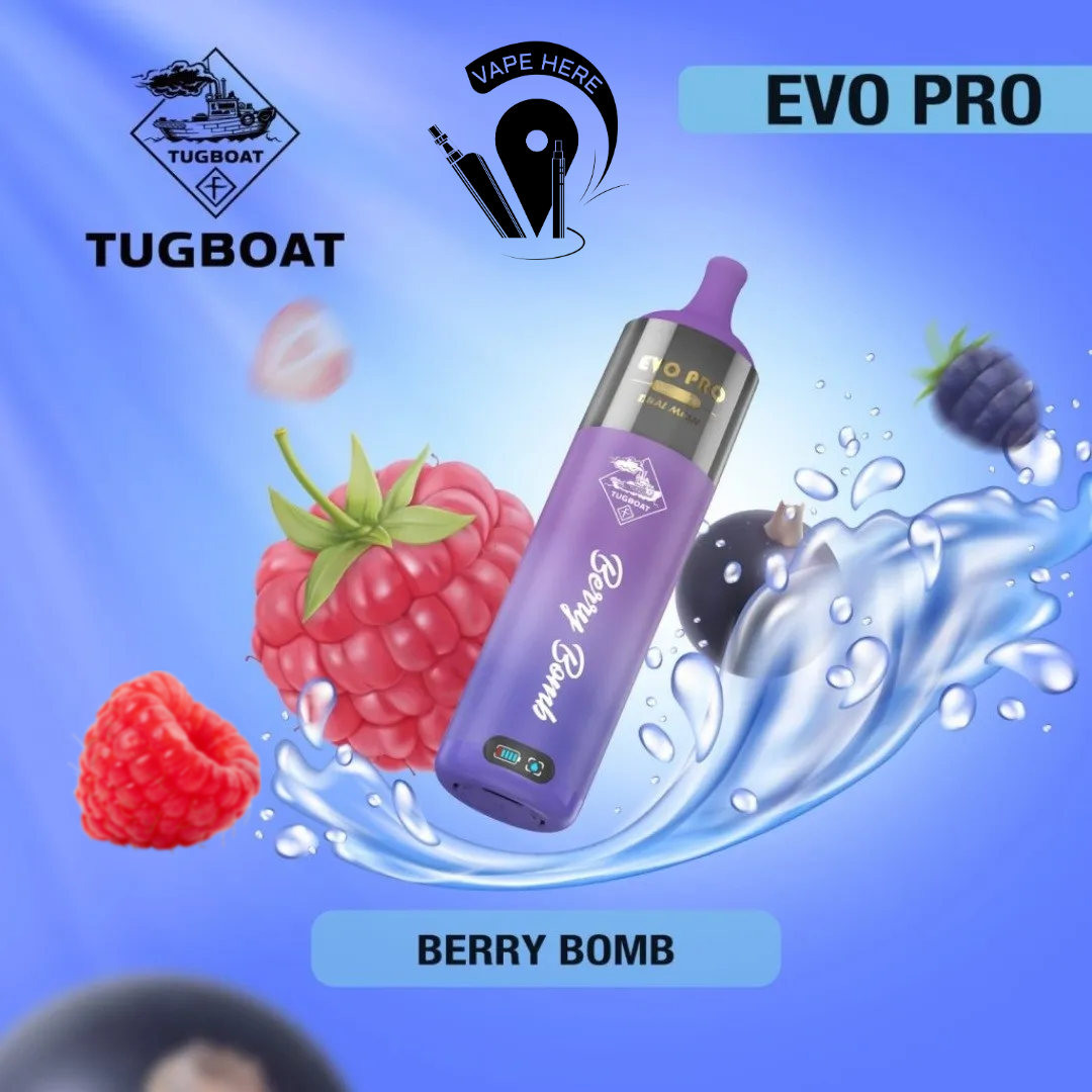 Tugboat EVO PRO 15000 Puffs Disposable Vape Berry Bomb UAE Abu Dhabi