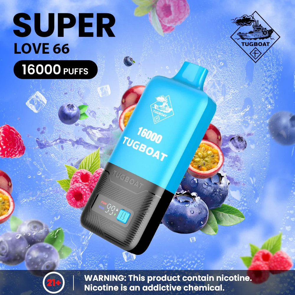 Tugboat 16000 SUPER POD Disposable Vape Love 66 UAE Dubai