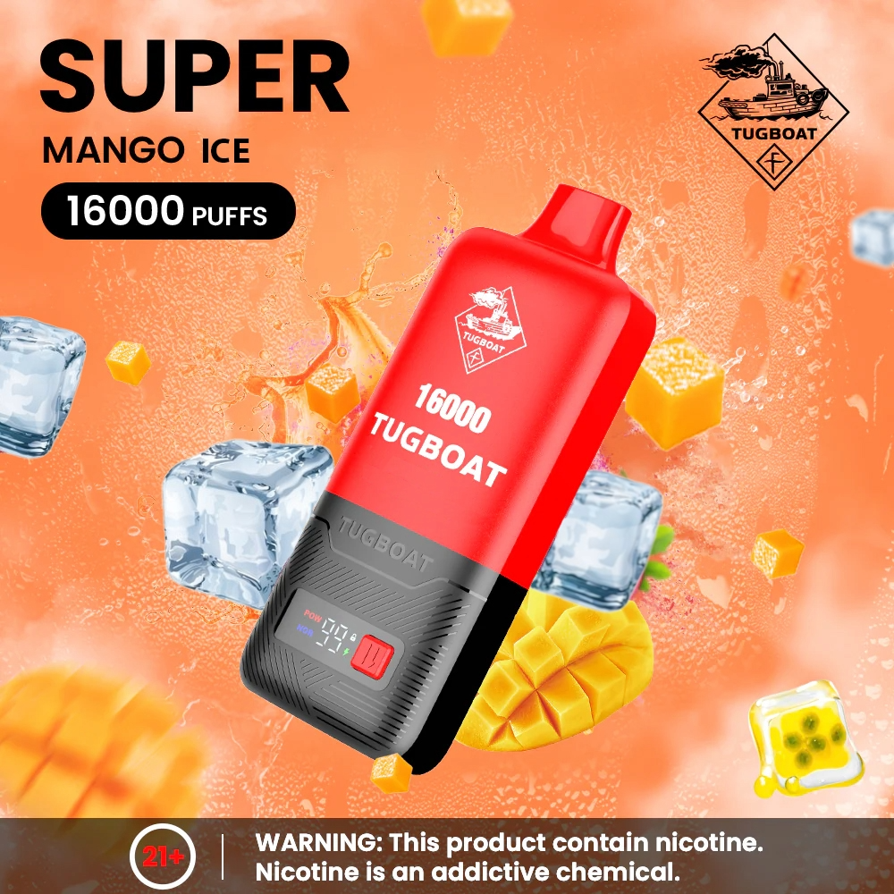 Tugboat 16000 SUPER POD Disposable Vape Mango Ice UAE Al Ain