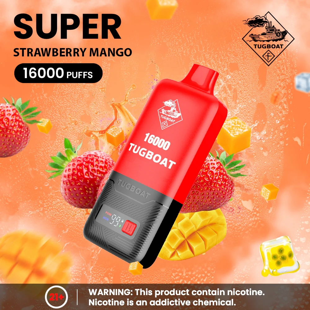 Tugboat 16000 SUPER POD Disposable Vape Strawberry Mango Ajman