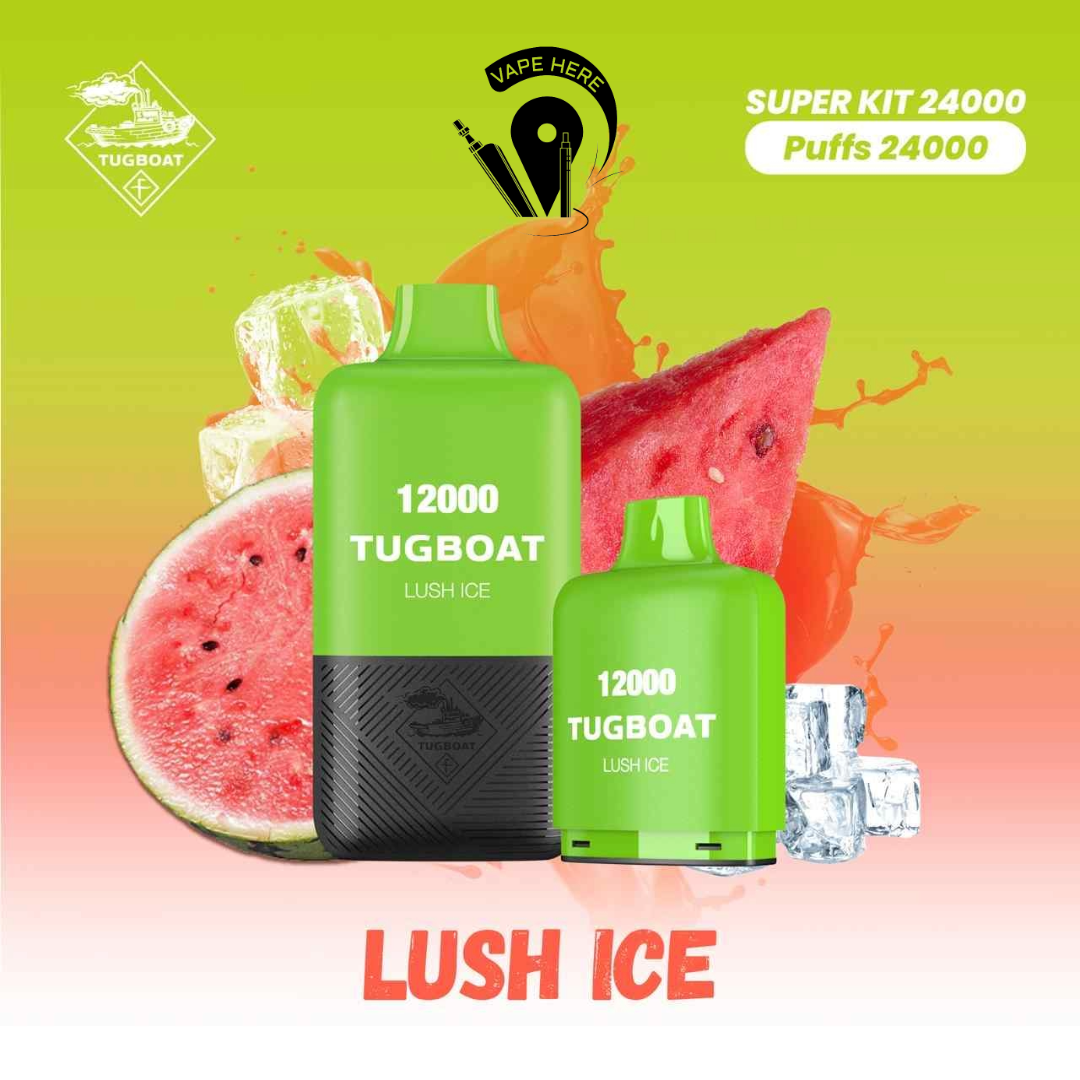 Tugboat Super Kit 24000 Puffs Disposable Vape Lush Ice UAE Dubai