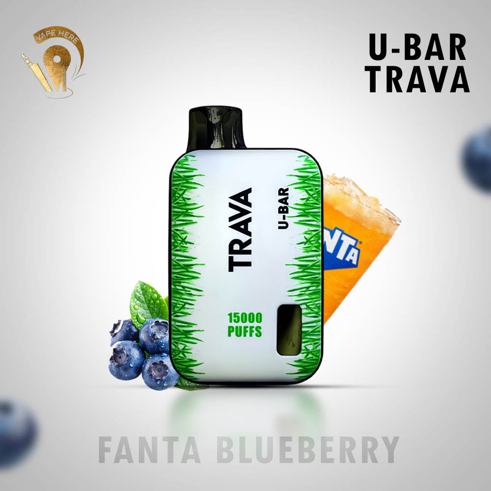 U-Bar Trava 15000 Puffs Disposable Vape Fanta Blueberry UAE Fujairah