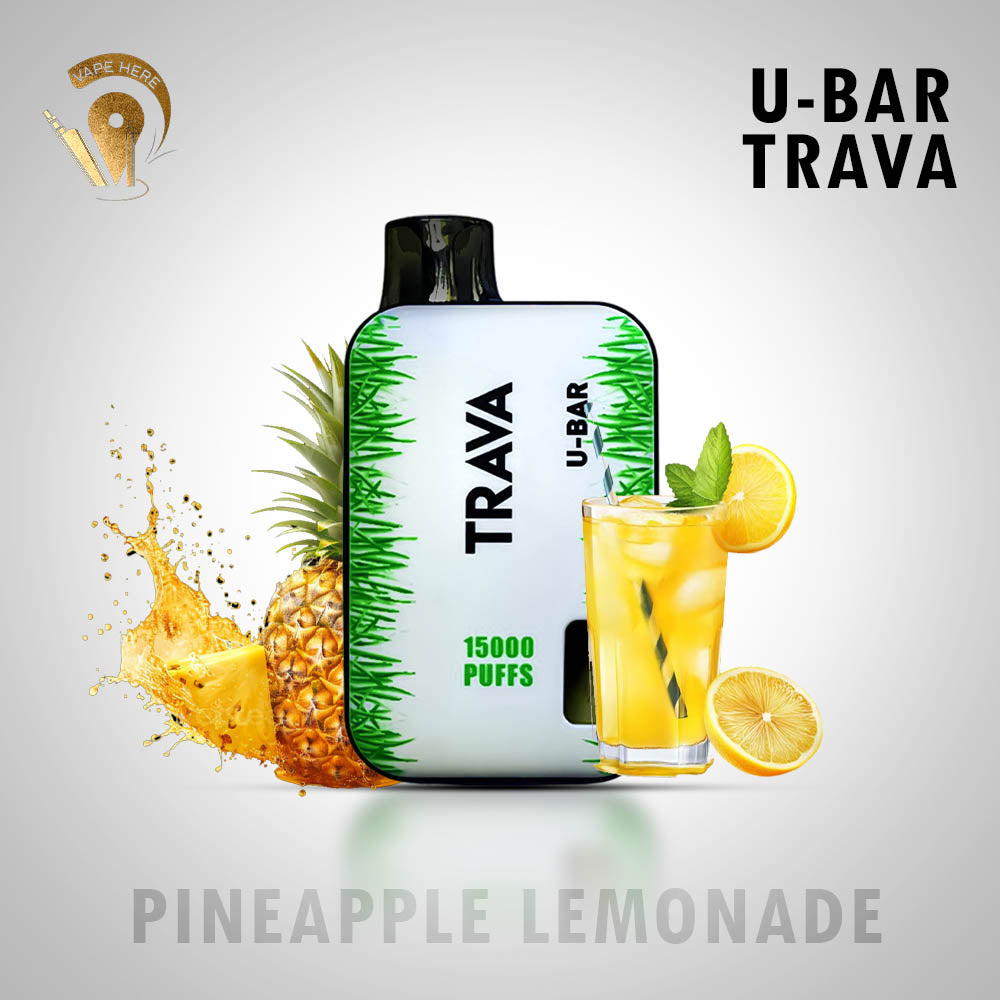 U-Bar Trava 15000 Puffs Disposable Vape Pineapple Lemonade