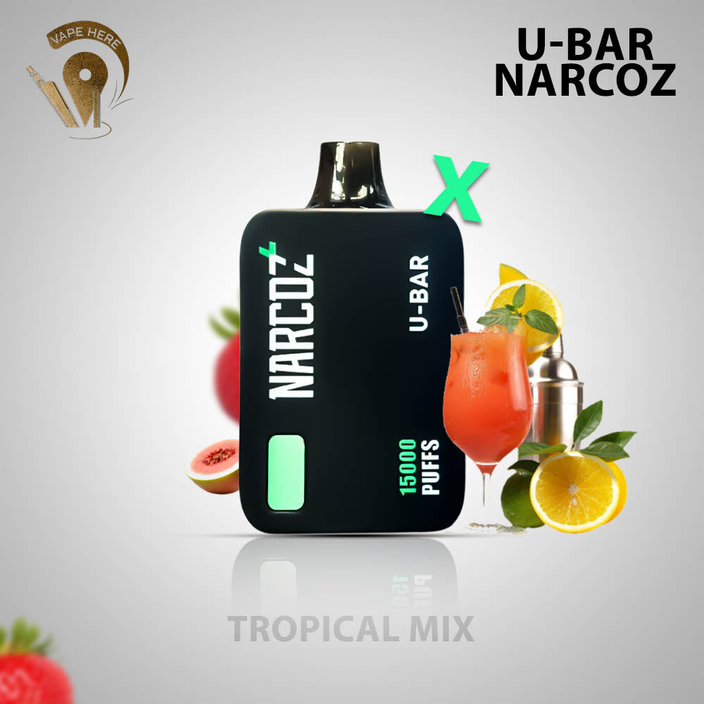 U-Bar Narcoz 15000 Puffs Disposable Vape Tropical Mix UAE Ras Al Khaimah