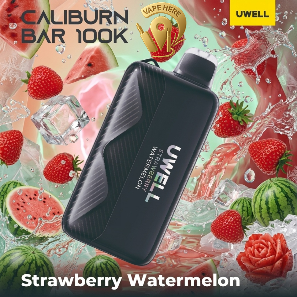 UWELL CALIBURN BAR 100K PUFFS Disposable Vape Strawberry Watermelon UAE Abu Dhabi 