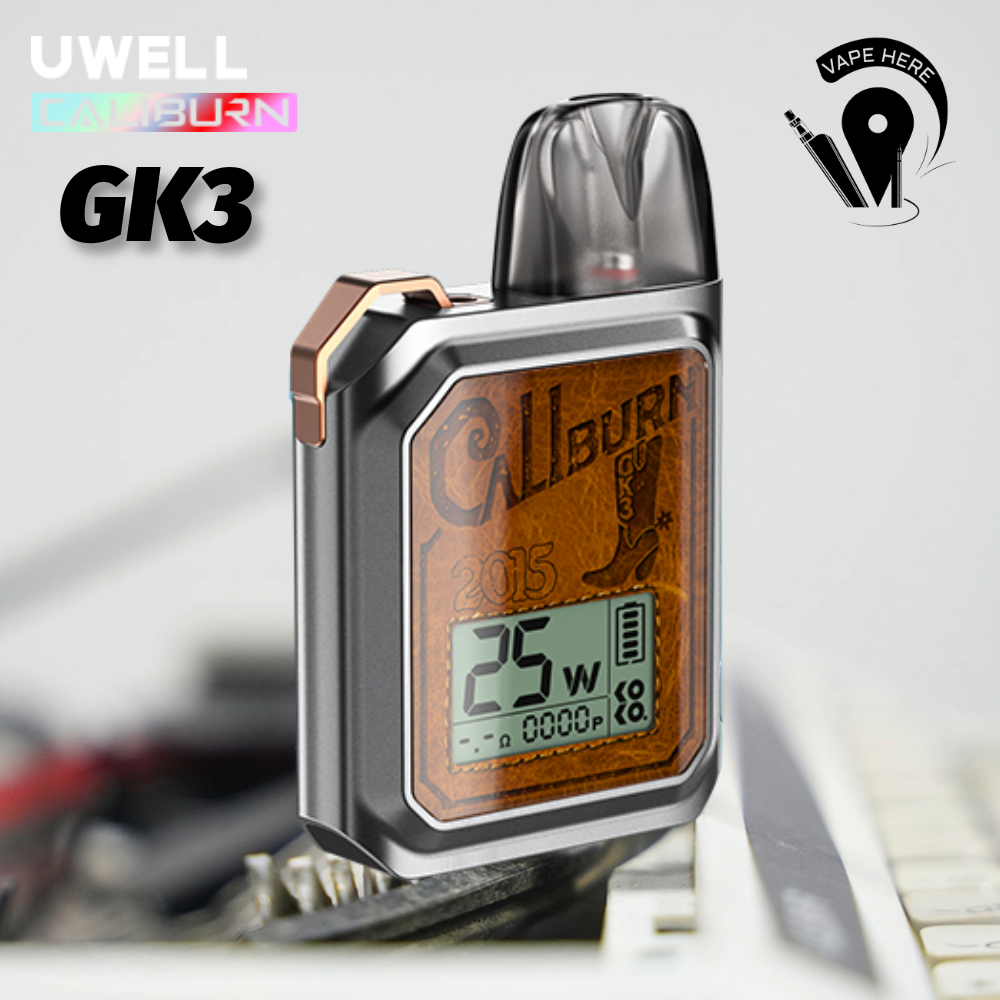 UWELL Caliburn GK3 25W Pod System Gunmetal GrayUWELL Caliburn GK3 25W Pod System UAE Abu Dhabi