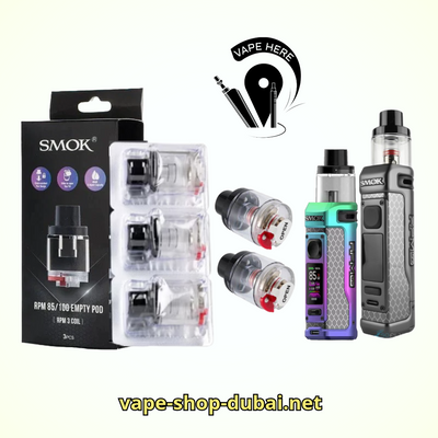 SMOK RPM 85/100 EMPTY POD 6ML UAE Dubai - Abu Dhbai 