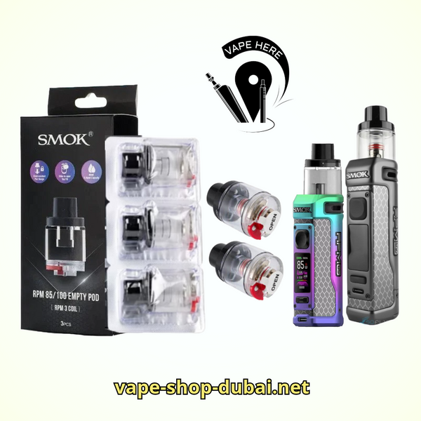 smok rpm 100 6ml tank Smok RPM 85/100 Empty Pod Cartridge 6ml 3pcs