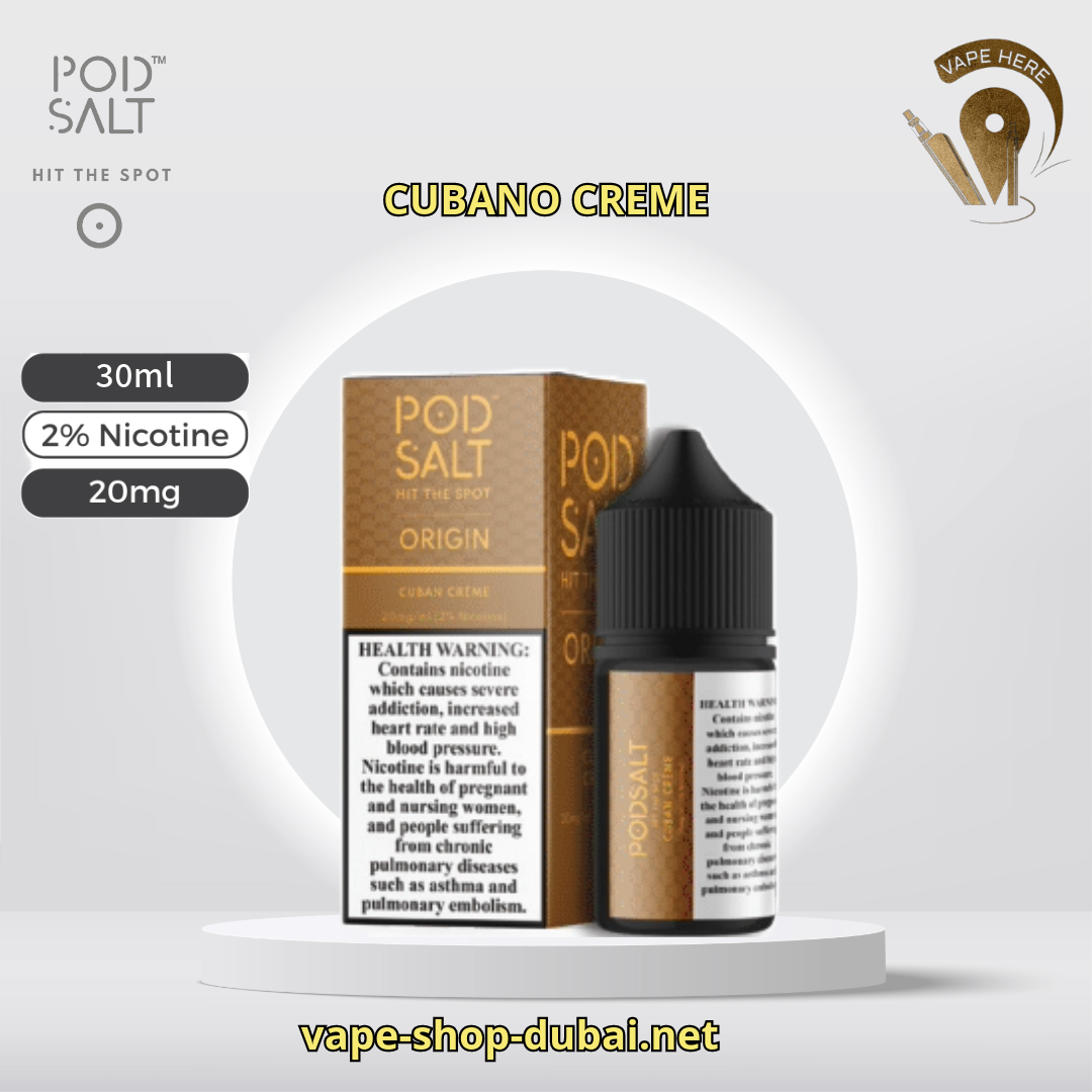 Pod Salt Origin Salt Nic 20MG 30ML CUBANO CREME