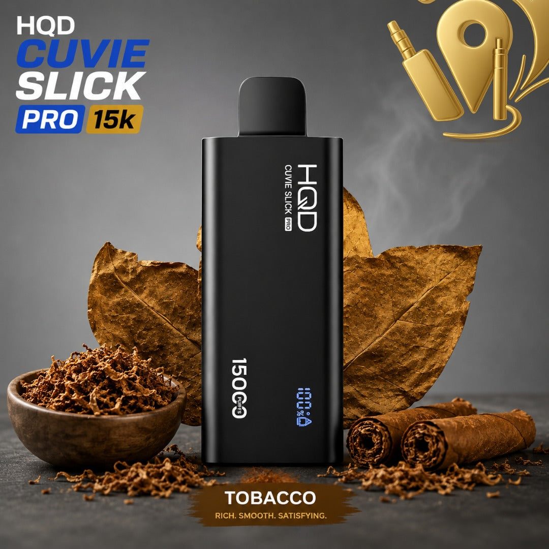 HQD CUVIE SLICK PRO 15k PUFFS DISPOSABLE VAPE UAE ABU DHABI