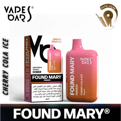 FOUND MARY FM 5800 PUFFS 20MG DISPOSABLE VAPE BY VAPES BARS - Vape Here Store