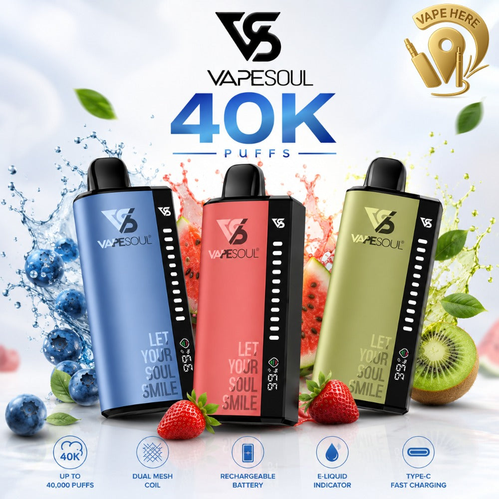 VAPESOUL 40K Puffs  20mg - Disposable Vape Dubai, UAE