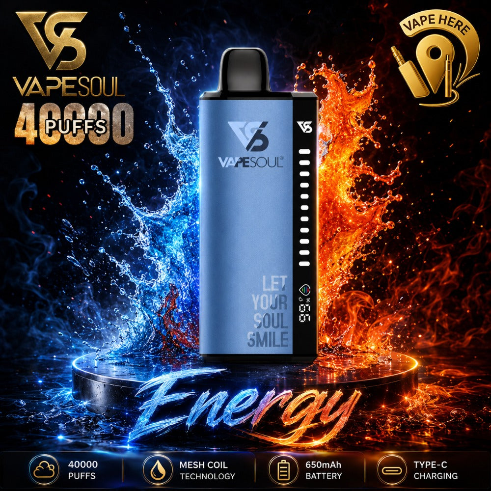 VAPESOUL 40K Puffs  20mg - Disposable Vape Energy  Sharjah, UAE