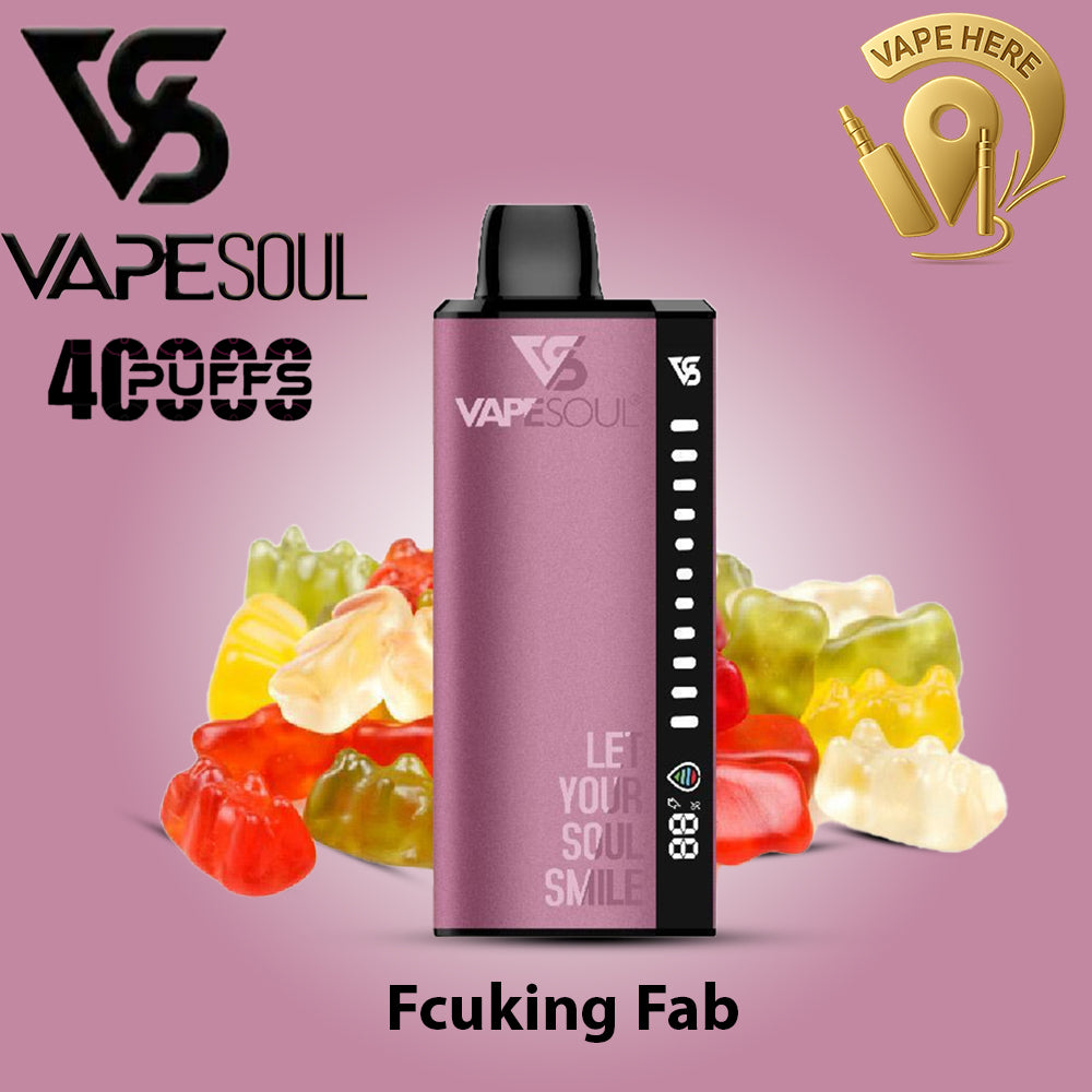 VAPESOUL 40K Puffs  20mg - Disposable Vape Fcuking Fab UAE Al Sharjah