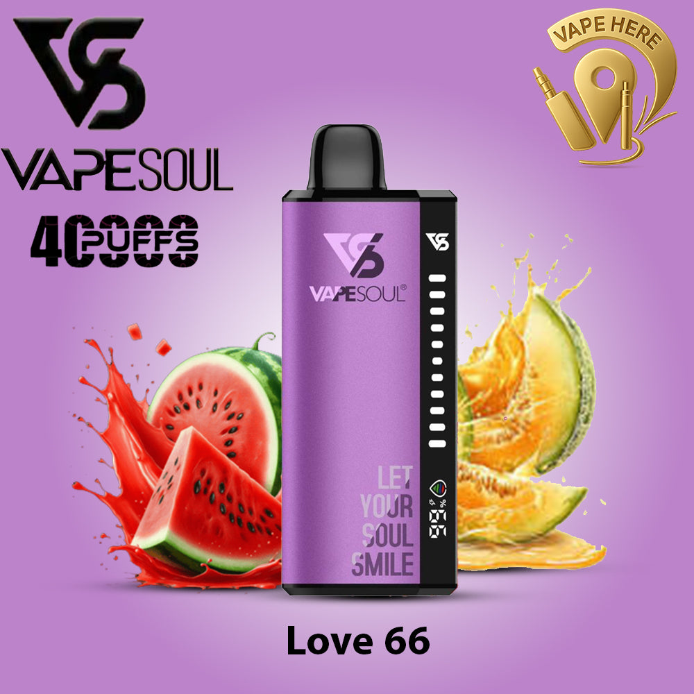 VAPESOUL 40K Puffs  20mg - Disposable Vape Love 66  UAE Abu Dhabi 