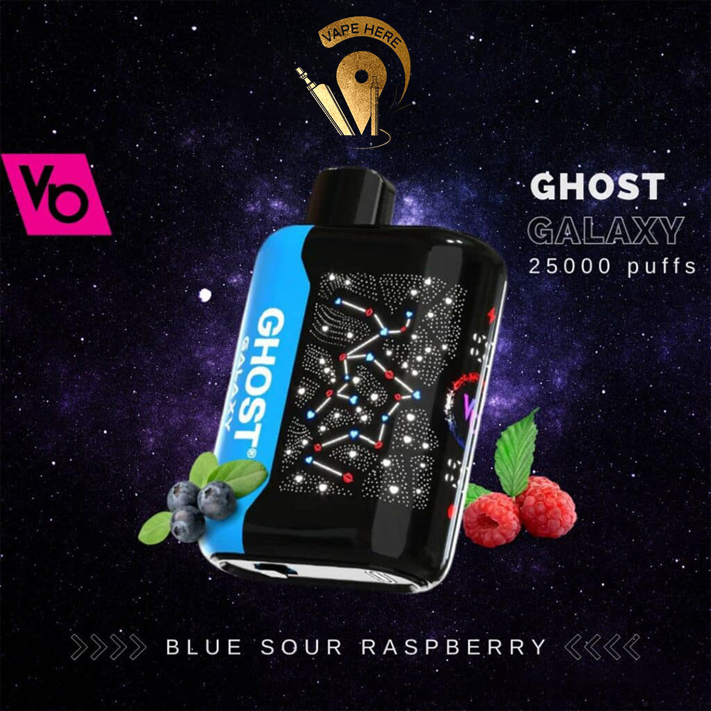 VAPES BAR - GHOST GALAXY 25000 PUFFS 20MG DISPOSABLE VAPE Blue Sour Raspberry UAE Ajman