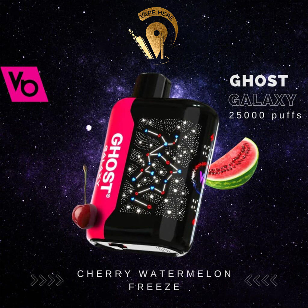 VAPES BAR - GHOST GALAXY 25000 PUFFS 20MG DISPOSABLE VAPE Cherry Watermelon Freeze UAE Ras Al Khaimah