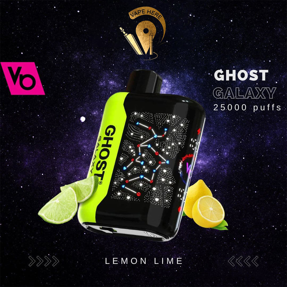 VAPES BAR - GHOST GALAXY 25000 PUFFS 20MG DISPOSABLE VAPE Lemon Lime UAE Abu Dhabi