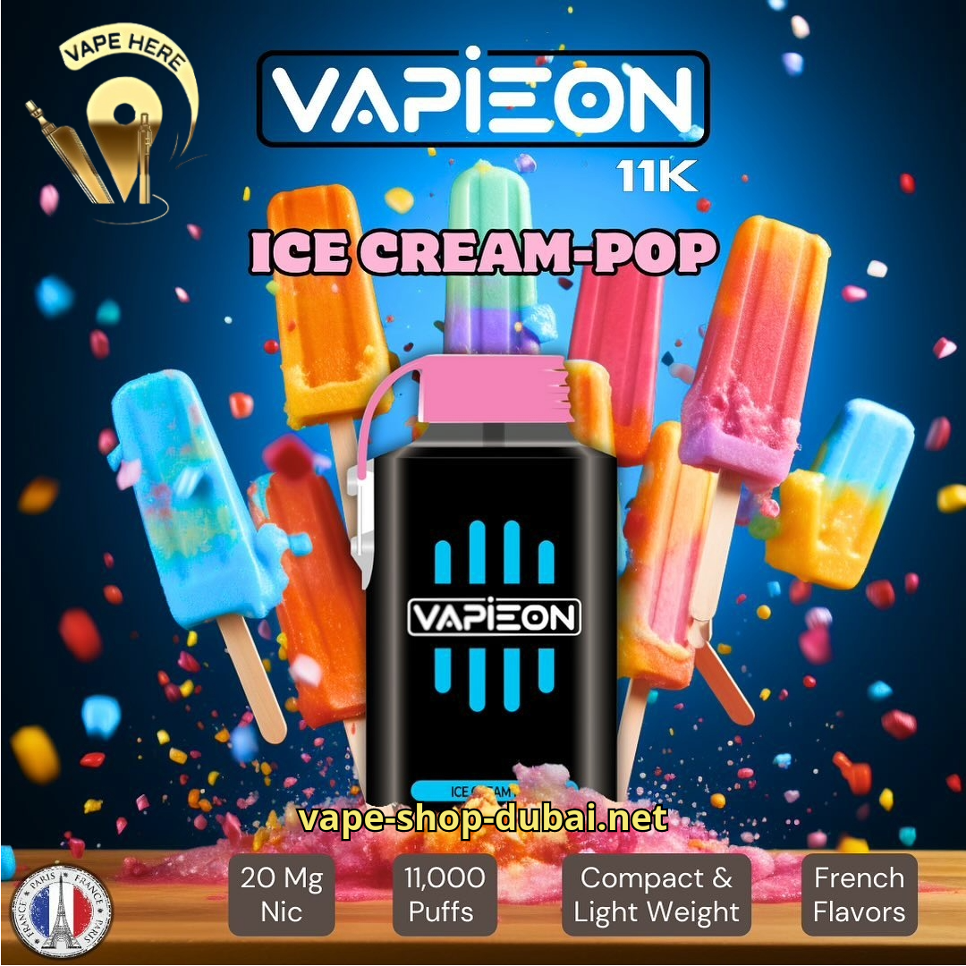 VAPIEON Disposable Vape 11000 Puffs Ice Cream-Pop UAE Al Ain