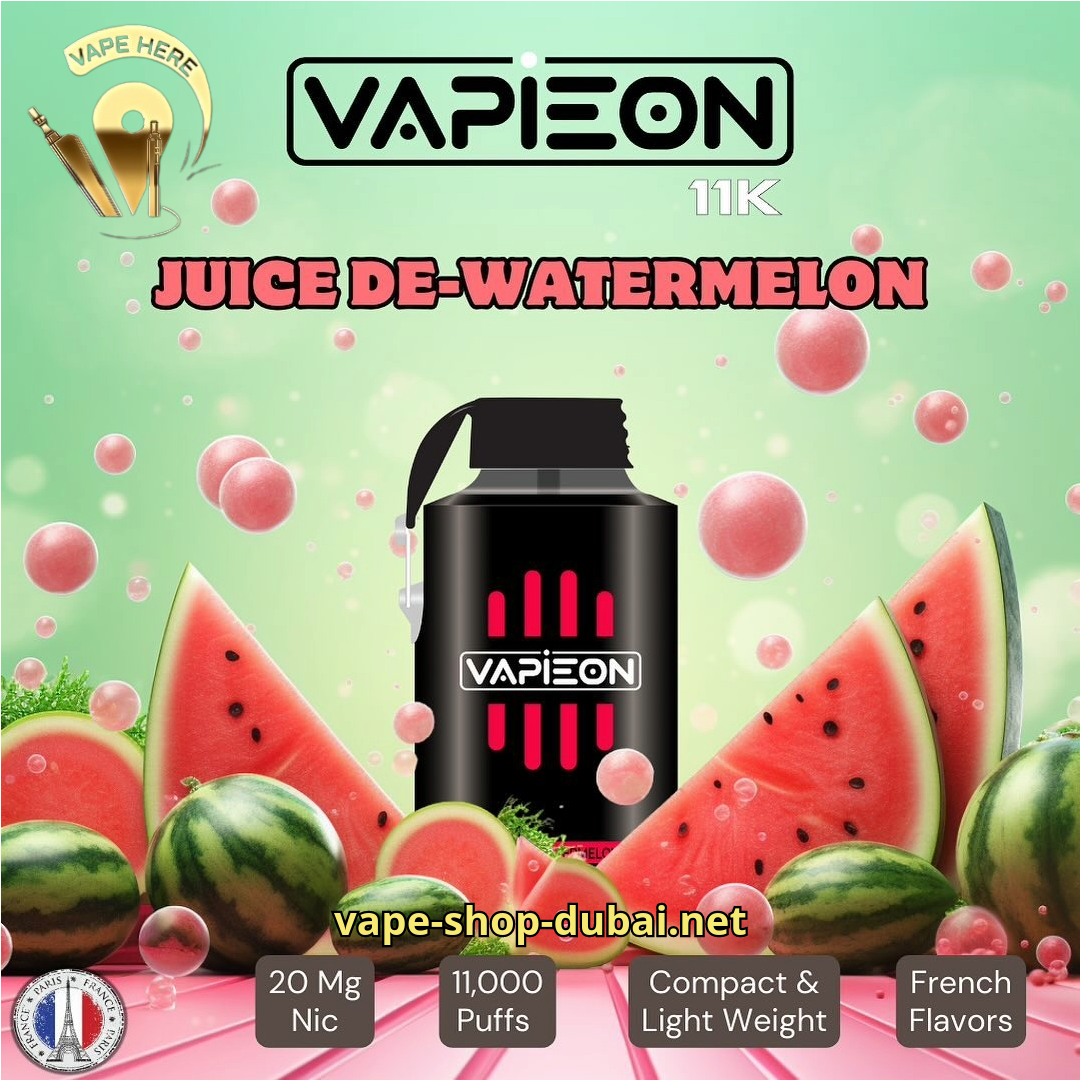 VAPIEON Disposable Vape 11000 Puffs Juice De Watermelon UAE Dubai