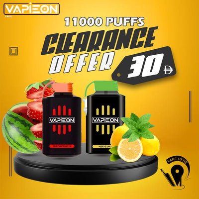 VAPIEON Disposable Vape 11000 Puffs 20MG UAE DUBAI