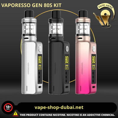 VAPORESSO GEN 80S KIT WITH ITANK ATOMIZER 5ML - Vape Here Store