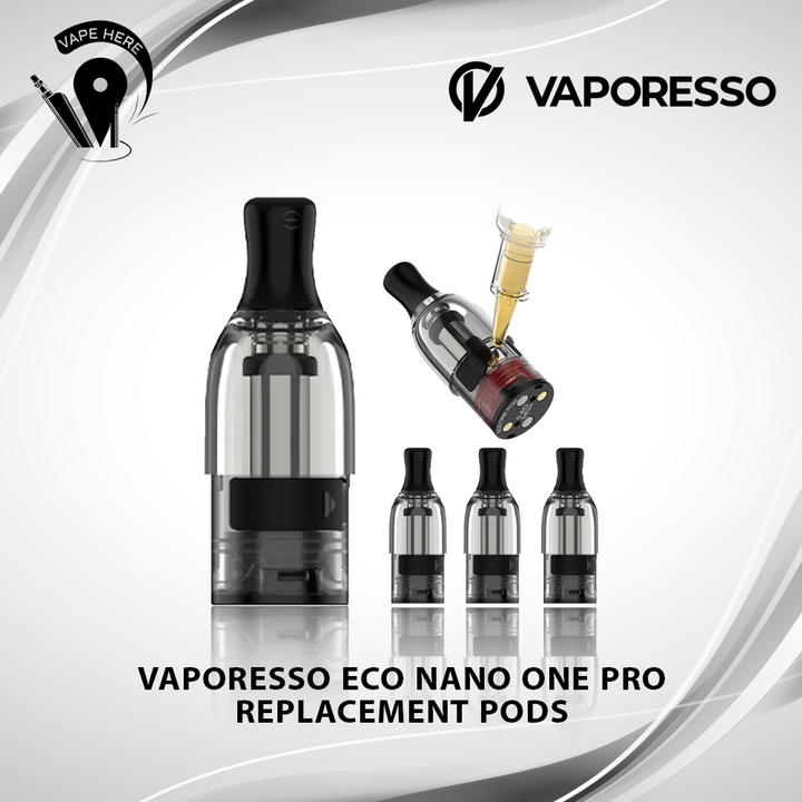 VAPORESSO ECO NANO ONE PRO 2ml Replacement Pods Buy Authentic Pods in Dubai & UAE | Vape Here Store VAPORESSO ECO NANO ONE PRO 2ml Replacement Pods Buy Authentic Pods in Dubai & UAE | Vape Here Store