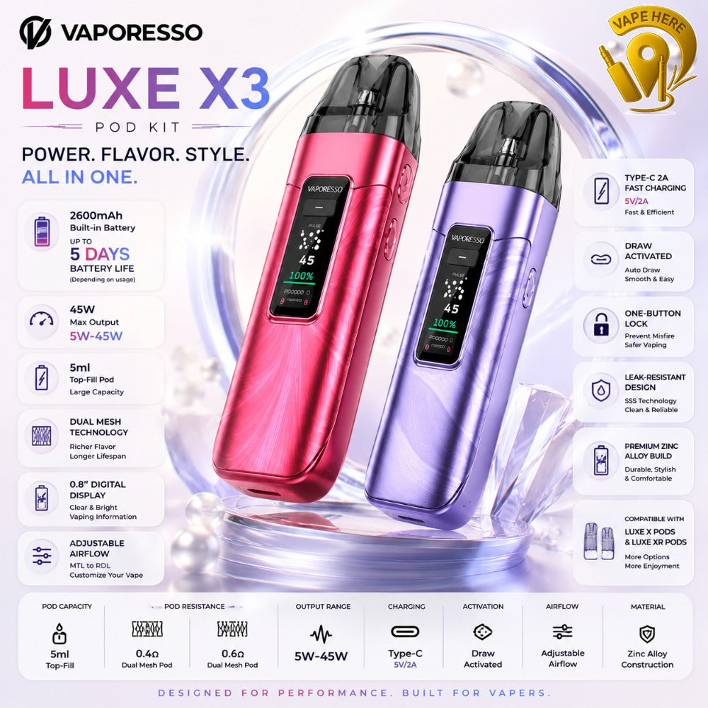 VAPORESSO LUXE X3 KIT 2600mAh Dubai, UAE
